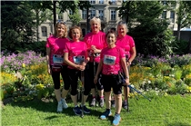 Aktives Aquafit-Team am Berner Frauenlauf
