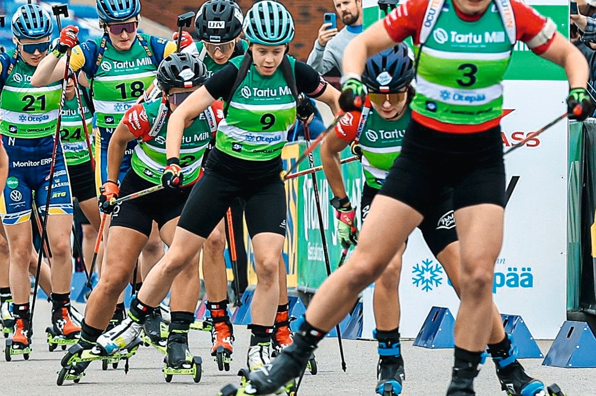 Susi Meinen an der Sommer Biathlon WM in Otepää