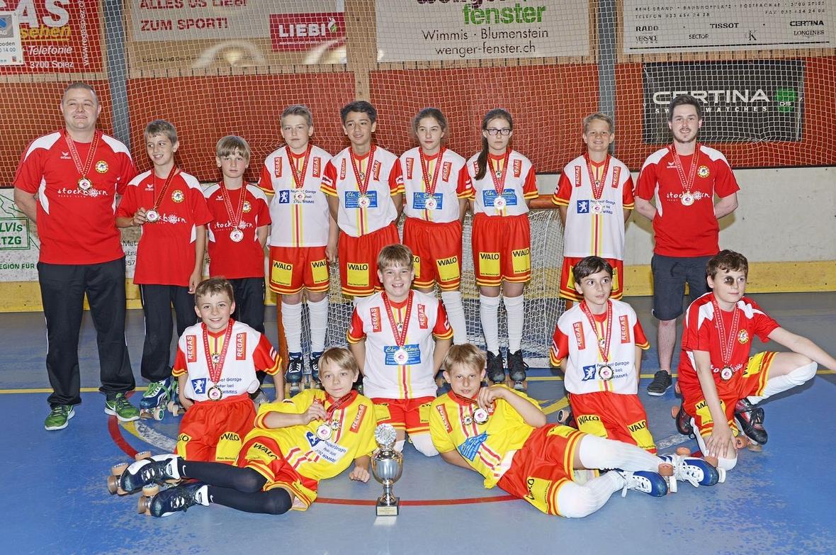 Schweizermeister-Titel für die U13-Junioren des RHC Wimmis
